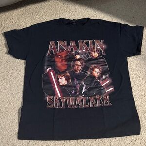 Black Anakin Skywalker Graphic T-Shirt